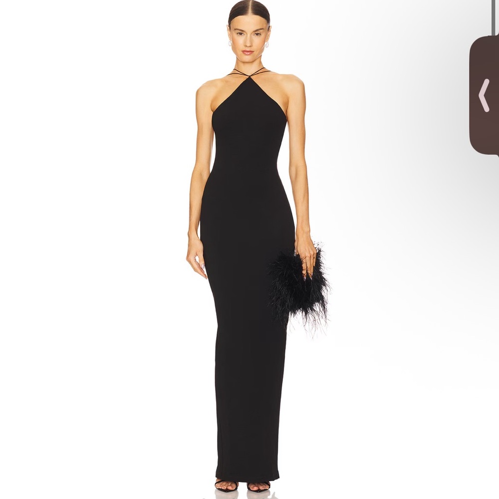 Nookie Black Halter Maxi Dress